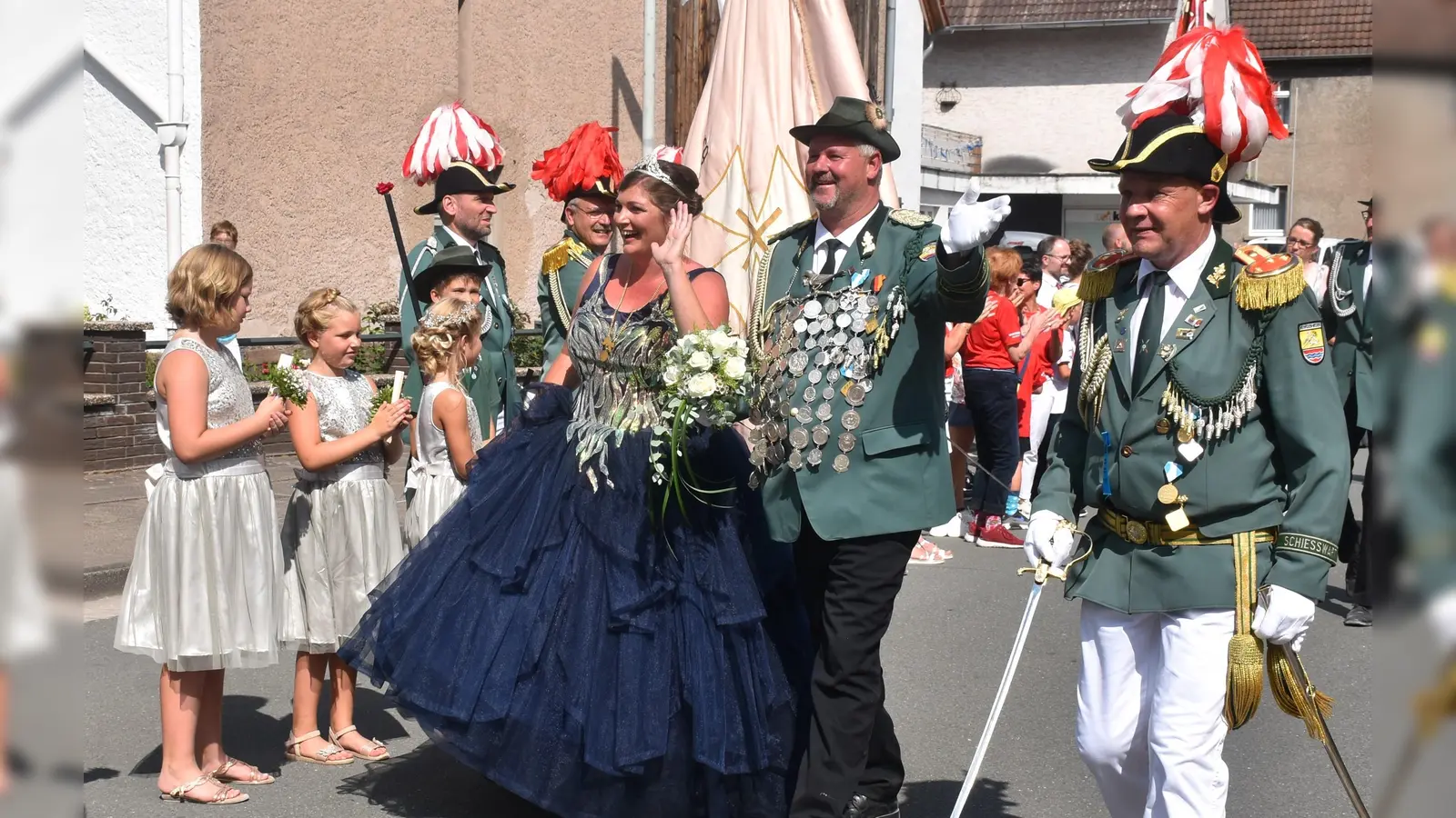 Das Schützenkönigspaar Tobias Kronenberg und Sandra Scholle regierten 4 Jahre.  (Foto: Barbara Siebrecht)