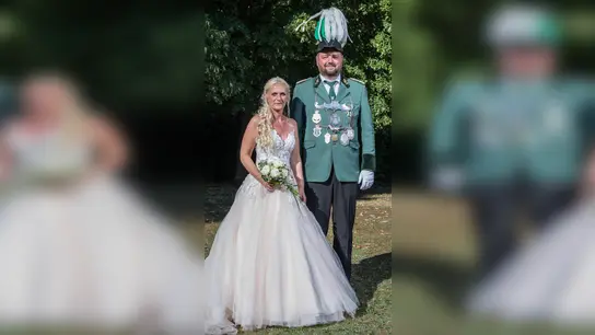 Das Scherfeder Königspaar und Stadtschützenkönigspaar Jens Winter und Gisela Rodewald (Foto: privat)